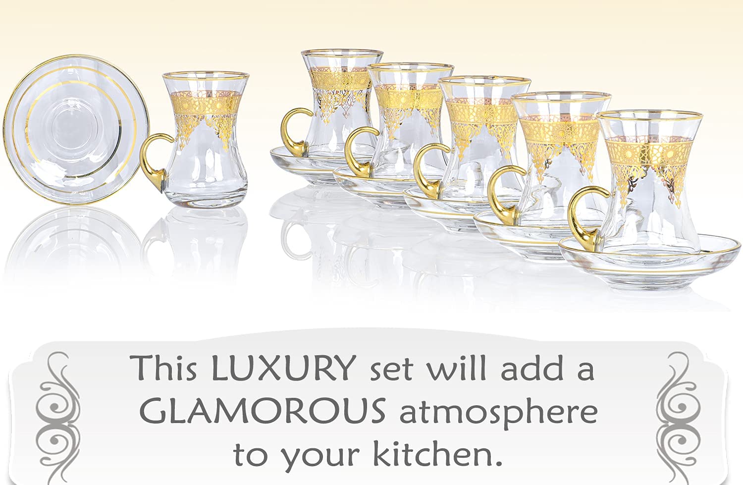 Vissmarta Vintage Turkish Tea Glasses Cups Saucers Set of 6 for Women  Glassware Drinking Party Teapo…See more Vissmarta Vintage Turkish Tea  Glasses