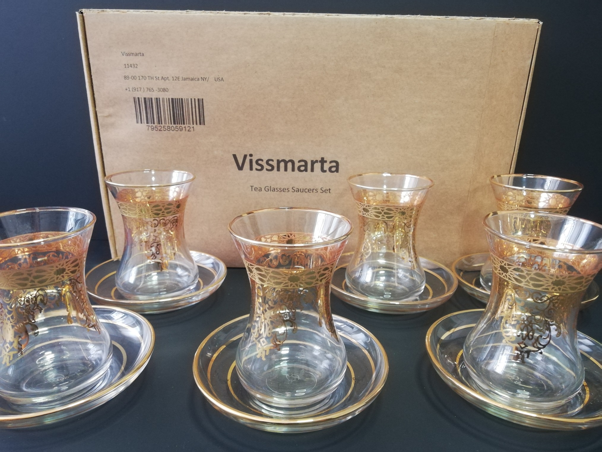 Vissmarta Vintage Turkish Tea Glasses Cups Saucers Set of 6 for Women  Glassware Drinking Party Teapo…See more Vissmarta Vintage Turkish Tea  Glasses